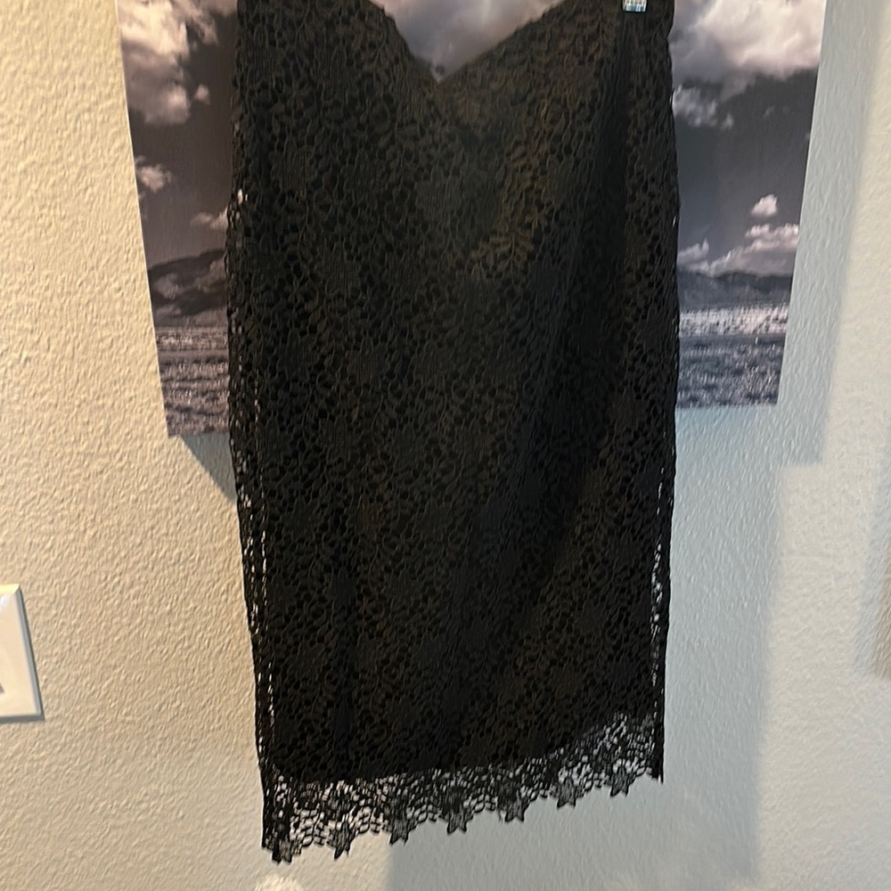Elegant Black Lace Skirt